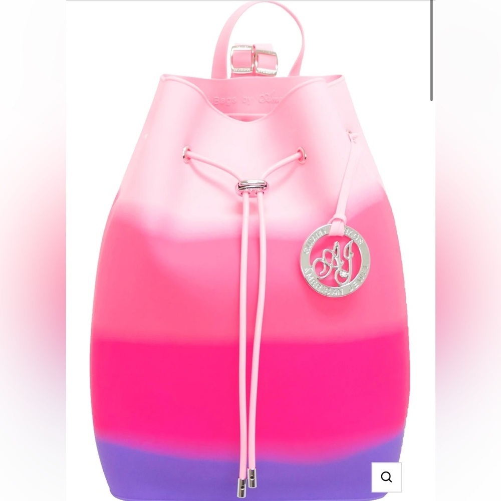 American Jewel Yummy Gummy Silicone Bucket Backpack pink & purple NWT RARE